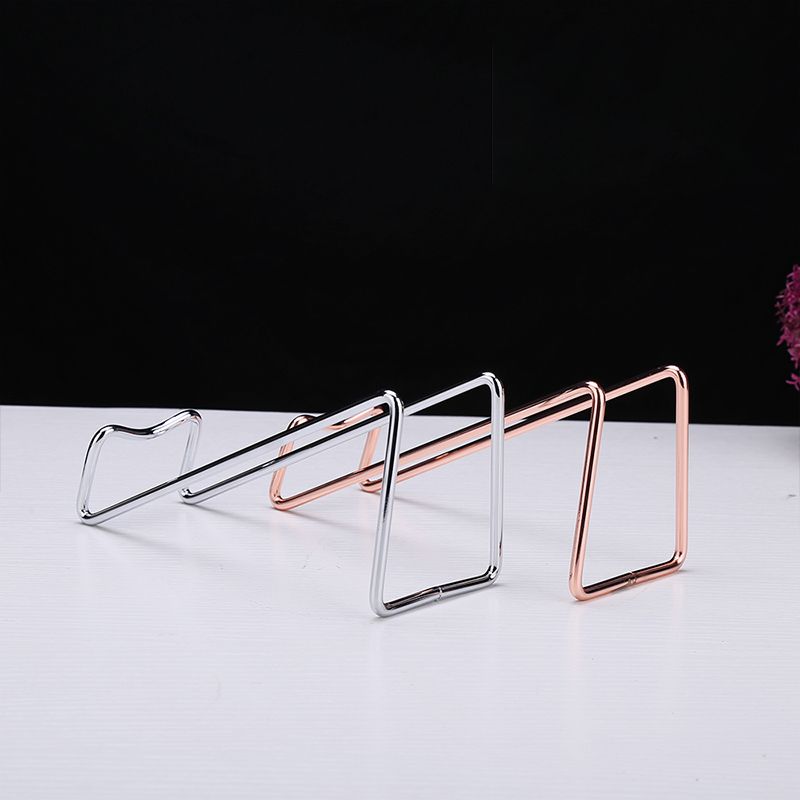 Metal Modern Wine Holder Tabletop Wine Bottle & Glass Rack in Silver/ Gold/ Black