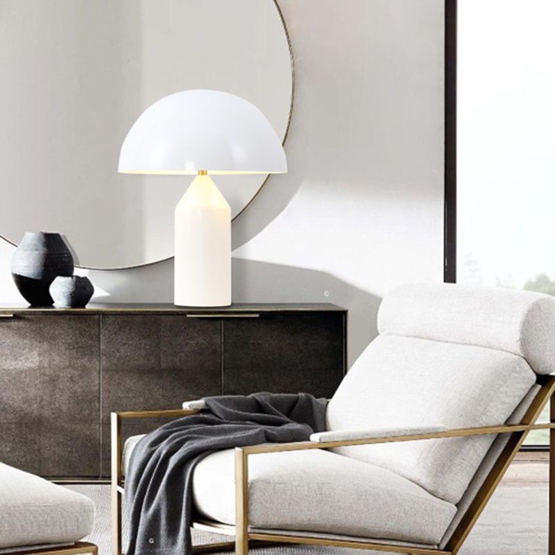 Lampes de table de nuit en dôme de style contemporain en métal lampe de table à 1 lumière