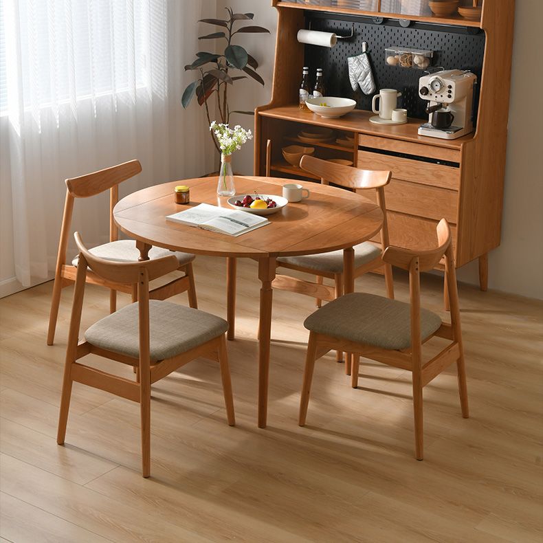 Modern Dining Chairs Set 1/2/5 Pcs Solid Wood Folding Dining Table