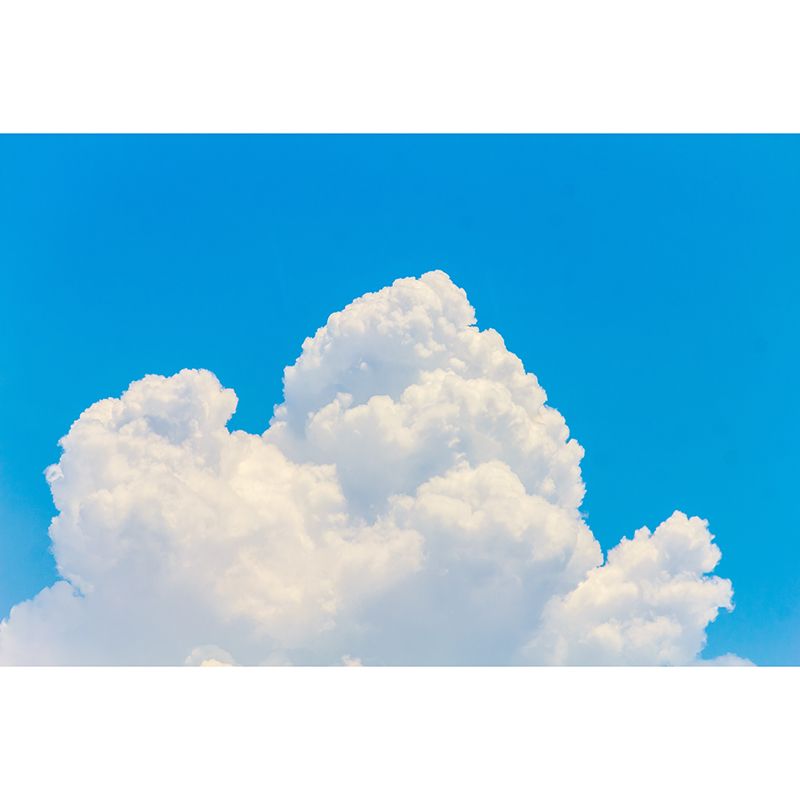 Bule Sky Landscape Removable Wall Mural for Gust Room, Moisture Resistant