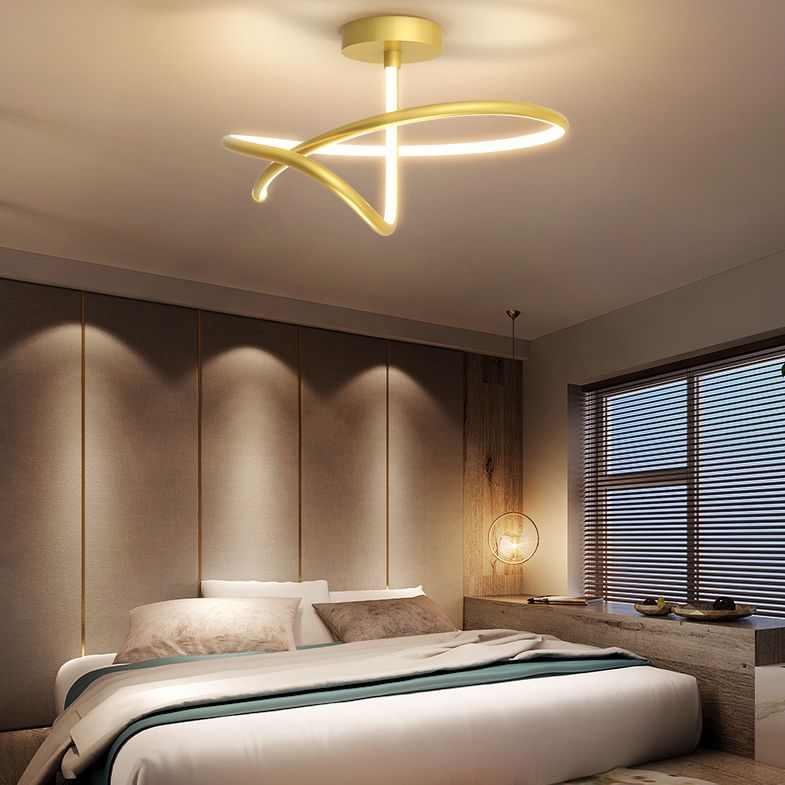 Nouveau Plafonniers LED linéaires de Style moderne lampe encastrée en aluminium à 1 lumière