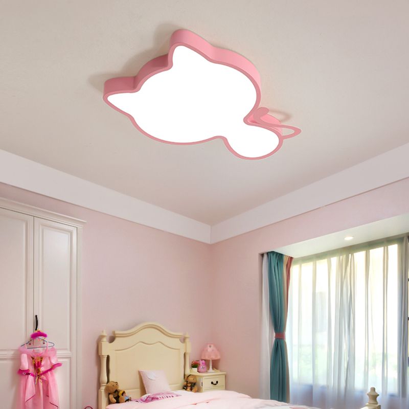 Simple Style Lovely Ceiling Lights Aluminum Kid's Room LED Flush-mount Lamp