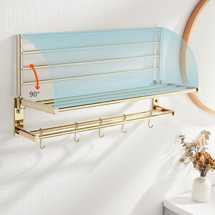 Traditional Brass Bathroom Accessory Set Polished Metal Bathroom Hardware