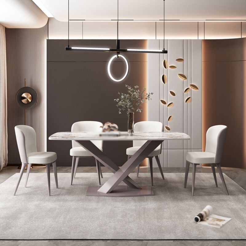 Modern 1/2/5/6/7 Pieces Indoor Kitchen Dining Set Sintered Stone Table and Chair Set