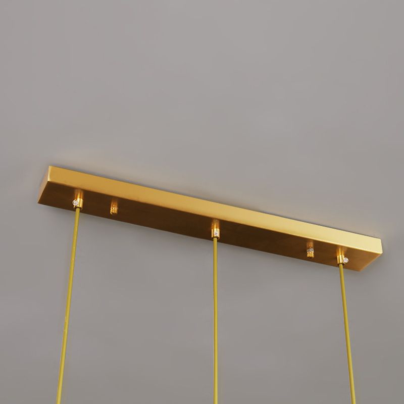 Contemporary Style Geometry Shape Island Lights Crystal Pendant Lights in Gold