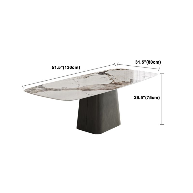 Modern Kitchen Stone Furniture 1/4/5/7 Pieces Rectangle Dining Room Table with Side Chairs