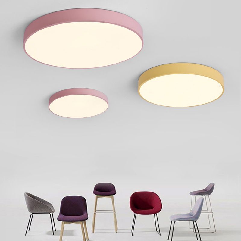 Schijfinbouw plafondlamp Minimalisme Acryl plafondmontage lichtarmatuur voor slaapkamer