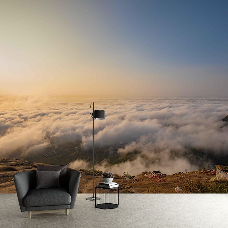 Beautiful Scenery Mural Sky Pattern Mildew Resistant for Living Room Wall Decor