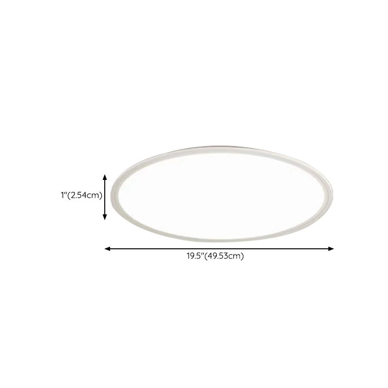 1 Light Geometric Flush Mount Lighting Simplicity Metal Ceiling Light