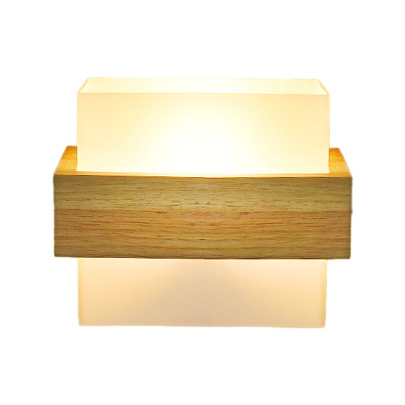 Modern Square Shape Wall Mount Light Fixture 1 Light Wall Mounted Lighting for Dining Room
