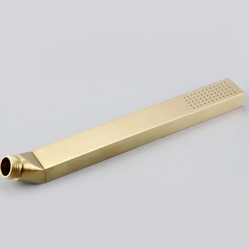 Modern Swivel Roman Tub Faucet Set Deck Mounted with Handheld Shower