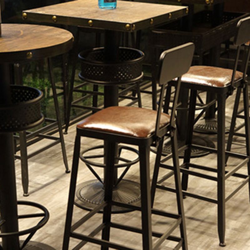 Modern Bar Table Set 1/2/5 Pieces Solid Wood Rectangle Bistro Set for Indoor