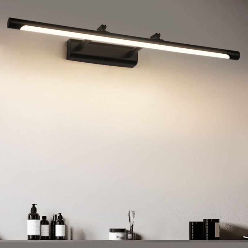 Modern Style Strip Vanity Lighting Fixtures Metal 1 Light Vanity Wall Sconce