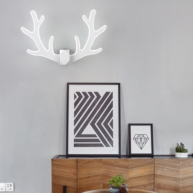 Estilo moderno de forma única Splicadores de pared de metal 2 iluminación de apliques de luz para sala de estar