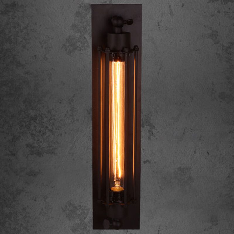 Metal Geometric Sconces Indoor Industrial 1 Light Wall Light Fixture