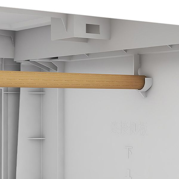 Hinged Wardrobe Cabinet Modern Plastic Storage Cabinet for Home