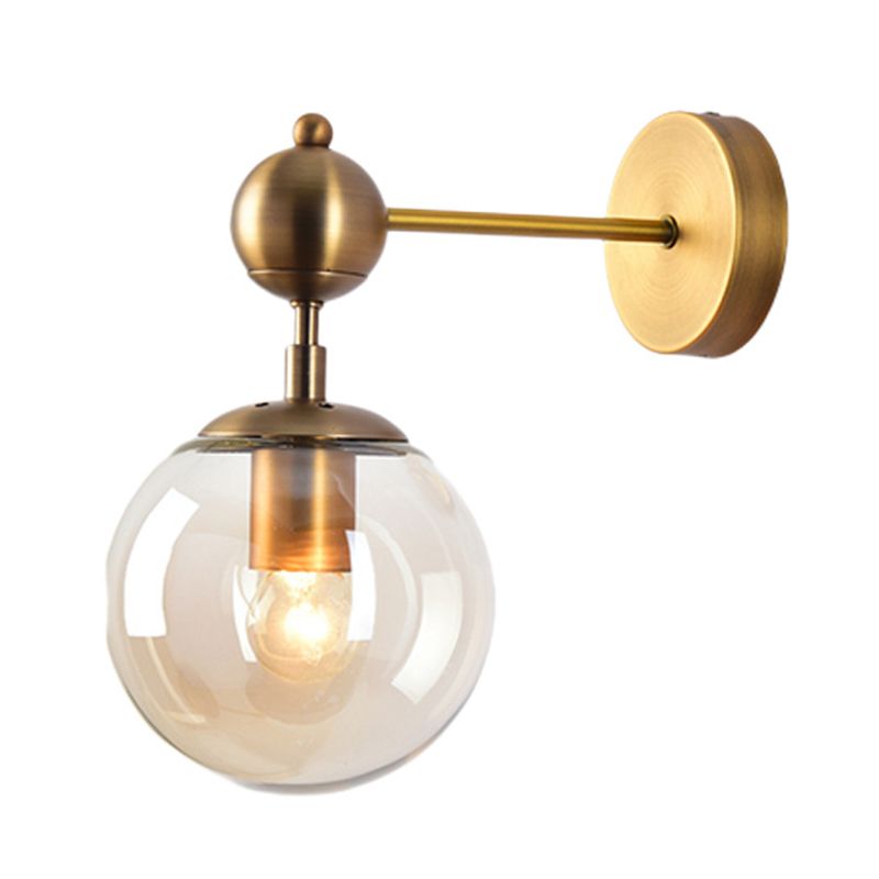 Globe Clear Class Wall Lighting Fixtures Modern Wall Mounted Light Fixture for Bedroom
