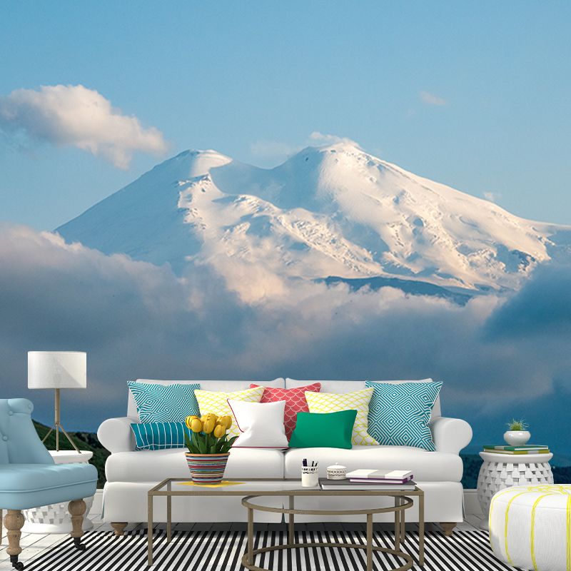 Mountains Photography Mural Wallpaper Environment Friendly Living Room Wall Mural