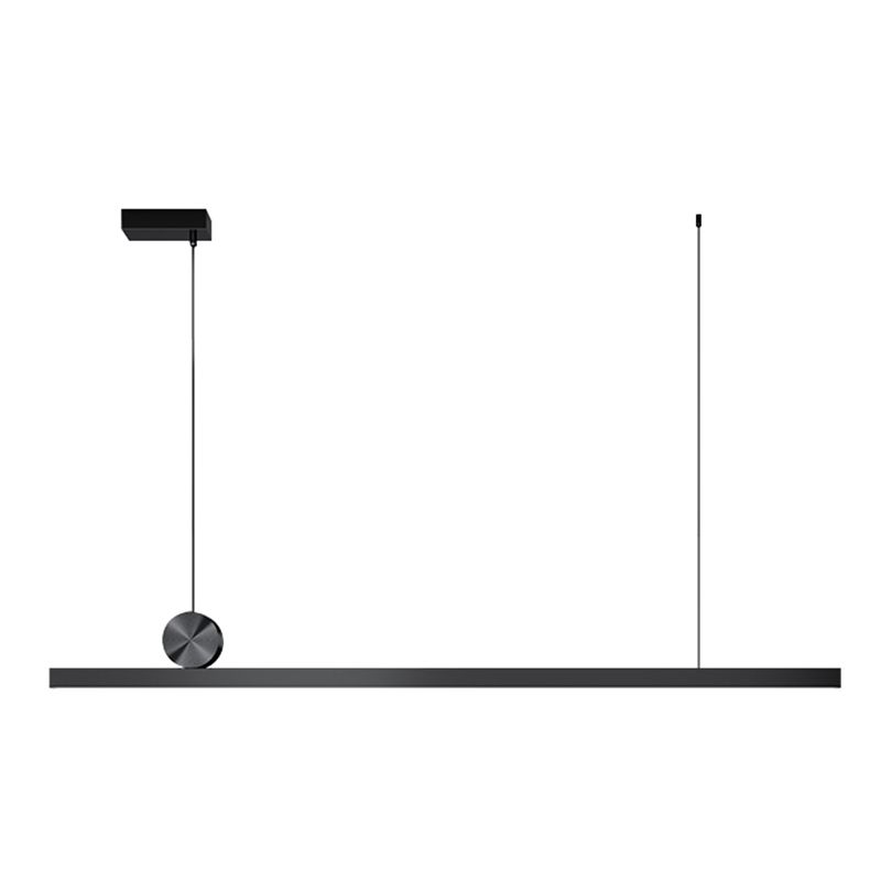 Modern Minimalist Style Linear Island Light Fixture Acrylic Chandelier Lamp