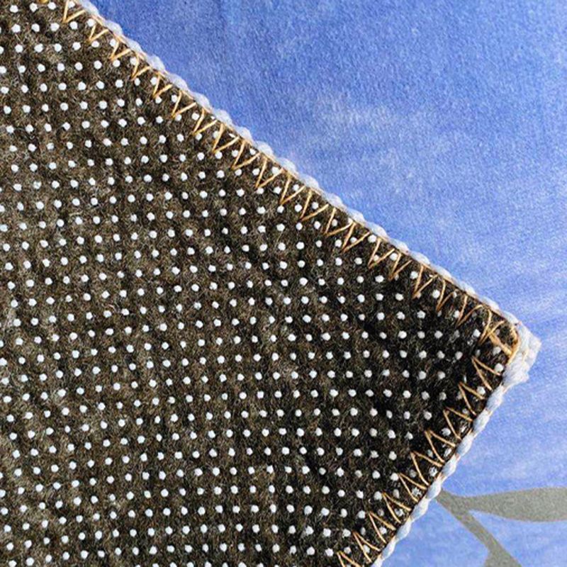 Gold Contemporary Rug Polyester Pattern Rug Non-Slip Backing Rug for Drawing Room