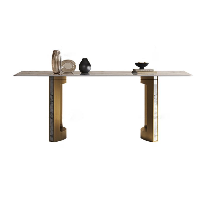 Glam Style Sintered Stone Dining Set Rectangle 1/2/3/5/7 Pieces Dining Set