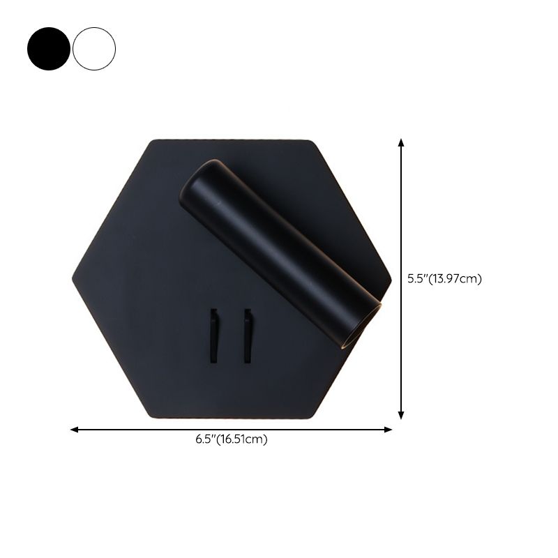 Contemporary LED Adjustable Wall Light with Acrylic Shade for Living Room