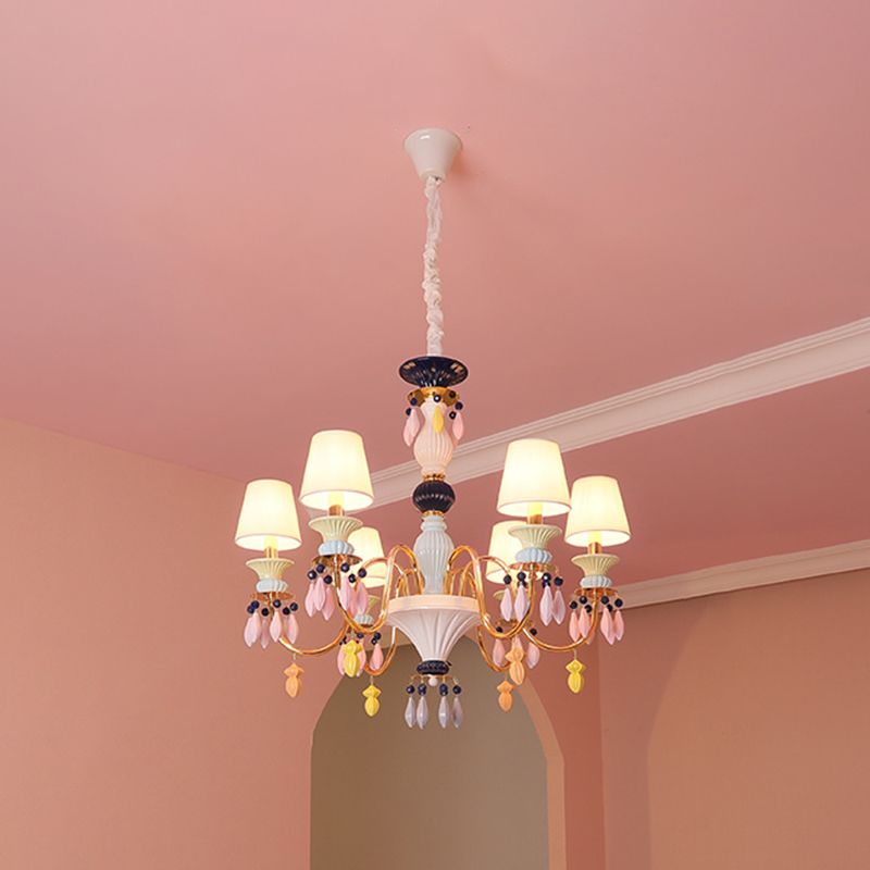 Modern Sputnik Ceiling Pendant Light Crystal Hanging Pendant Light for Children's Room