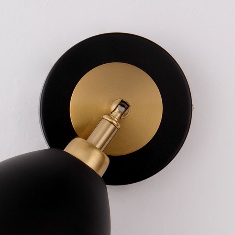 Nordic Style Iron Wall Light Cone Shape Adjustable Wall Lamp for Living Room