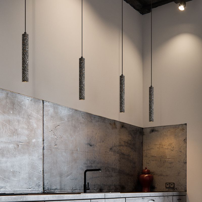 Moderner Stil hängend Licht Zement Anhänger Beleuchtungsstoffe für Wohnzimmer