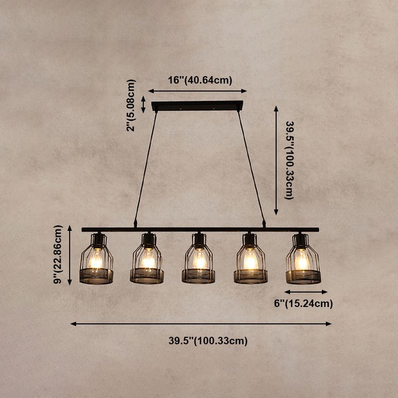 Industrial Style Lantern Hanging Pendant Lights Metal Pendant Light Fixtures