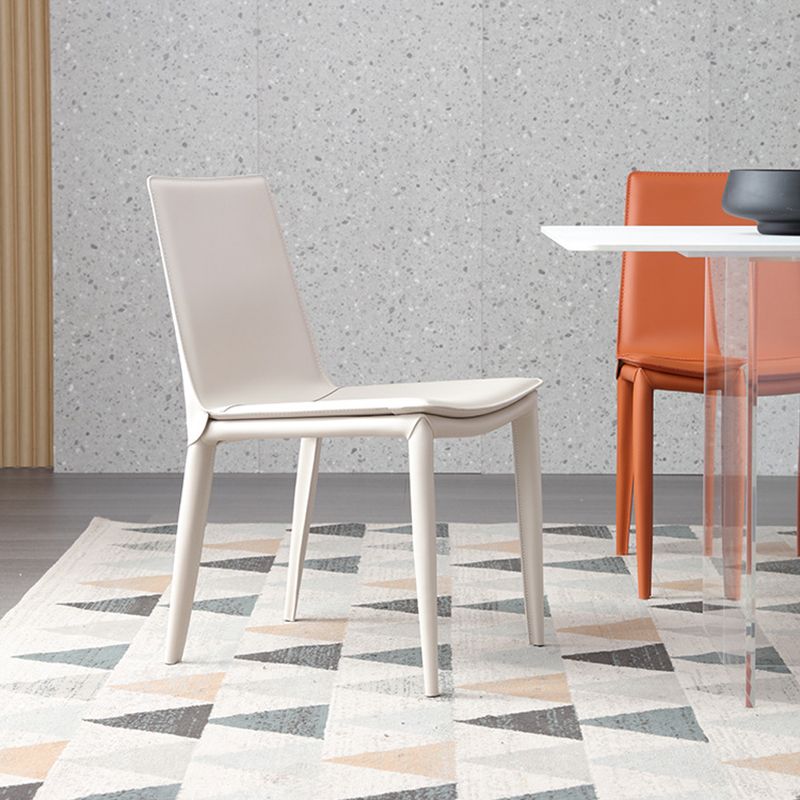 Faux Leather Dining Room Chair Modern Upholstered Dining Side Chair