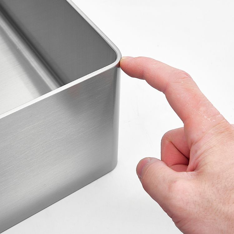 Modern Style Bathroom Sink Stainless Steel Noise-cancelling Design Bathroom Sink