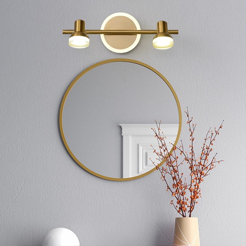 Traditional Simplicity Bell Vanity Sconce Lights Acrylic Wall Mount Light Fixture for Bathroom