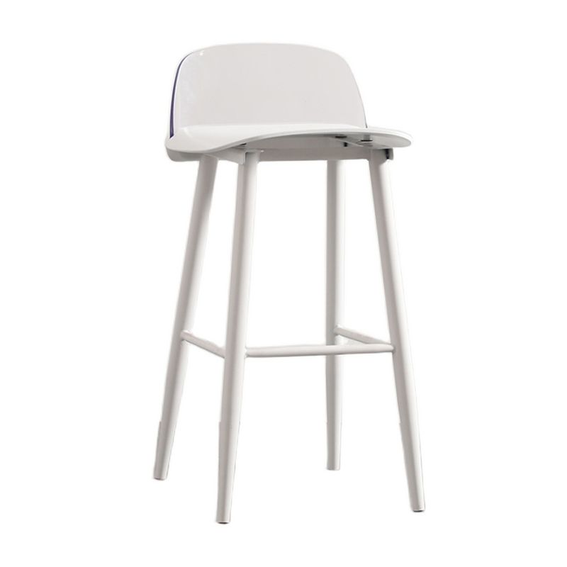Taburete de bar de estilo escandinavo con patas de metal, taburete cuadrado para mostrador de cocina y bar