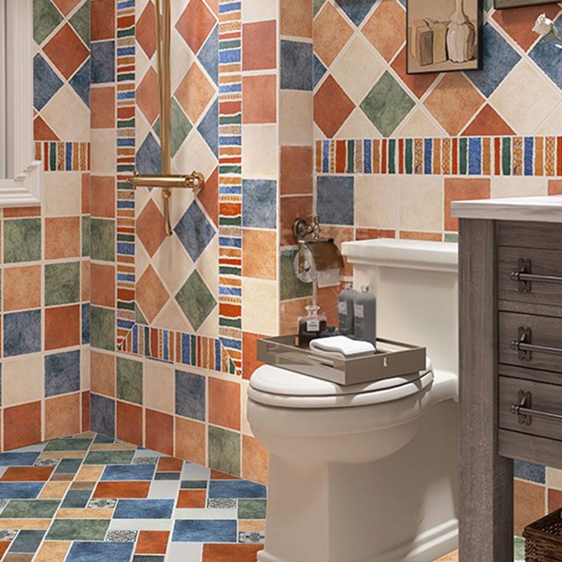 Square Colours Tile Engineered Stone Singular Tile for Kitchen