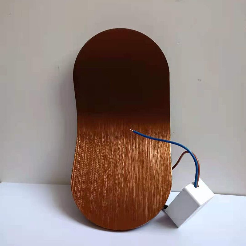 Bend Wall Mounted Lamp Postmodern Simplicity Aluminum Wall Mount Lamp for Living Room