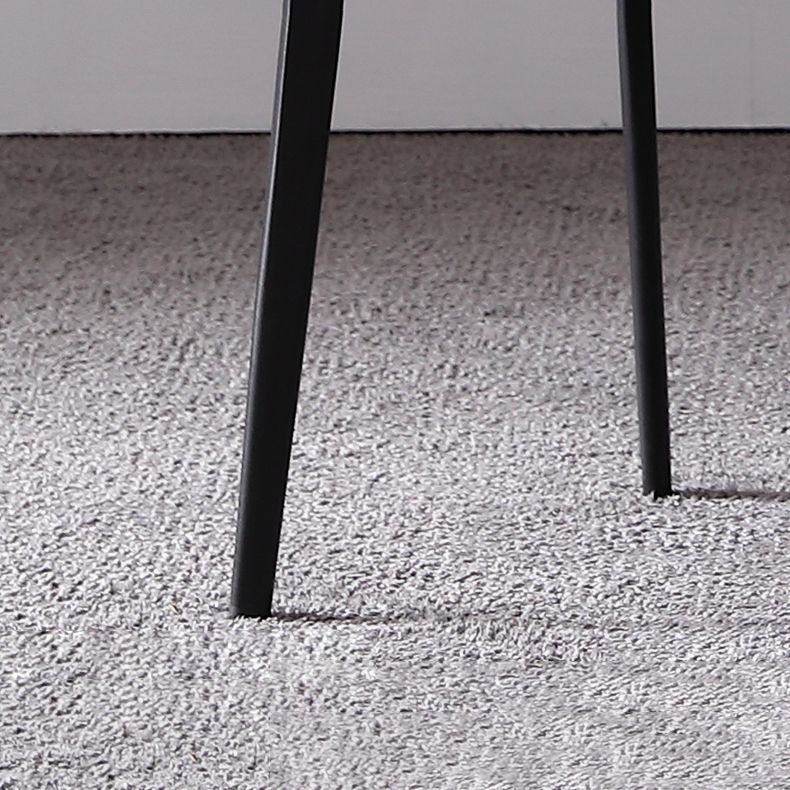 Minimalist Sintered Stone Dining Room Set Fixed Dining Set with Rectangle Table for Home Use