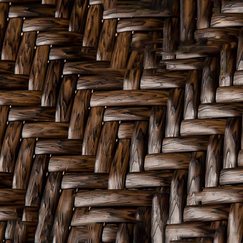 Tropical High Backrest Armed Chairs with Arm Rattan Dining Armchair