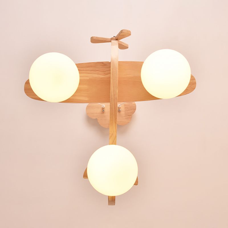 Flugzeug Kronleuchterleuchte moderne Holzheizbeleuchtung für das Restaurant