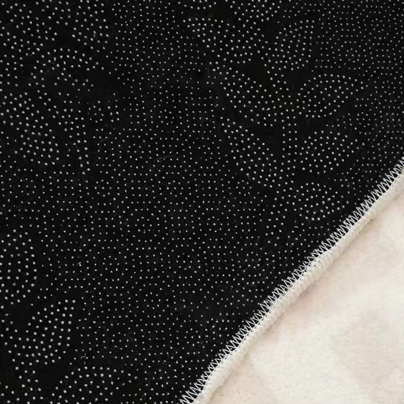 Orange Casual Carpet Polyester Contrast Color Carpet Washable Carpet for Living Room