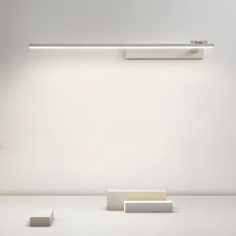Minimalism Mirror Lamp Streamlined LED Wall Light Fixture for Bathroom