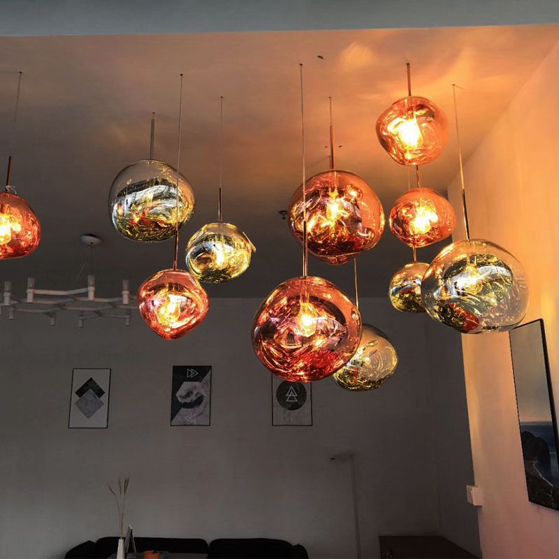 1 pendentif en verre léger Louteurs de plafond modernes pendants suspendus pour la salle à manger