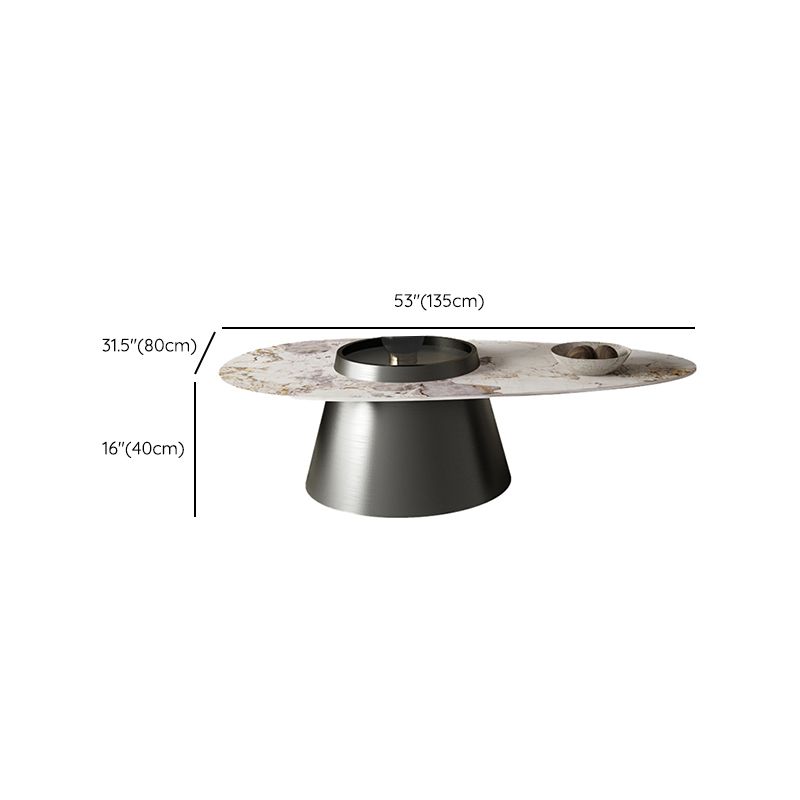 Modern Coffee Table No Distressing Free-Form Single Coffee Table