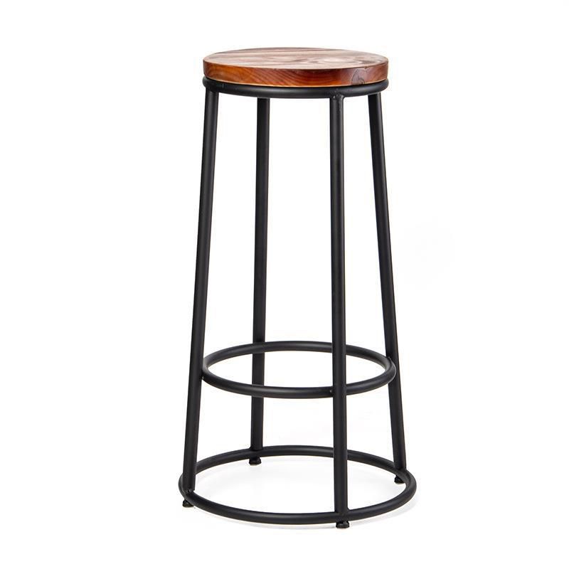 Contemporary Wood Counter Stools Metal Bar Stools for Home Use