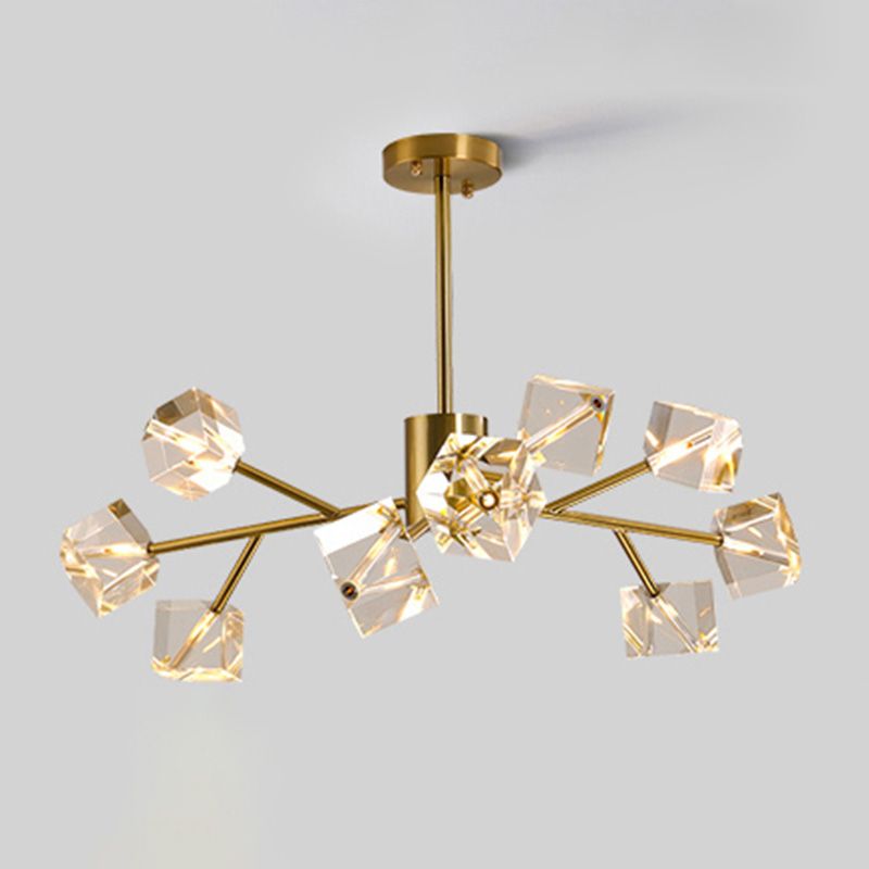 Modern Chandelier Light Metal Artistic Ceiling Pendant for Dining Room Living Room