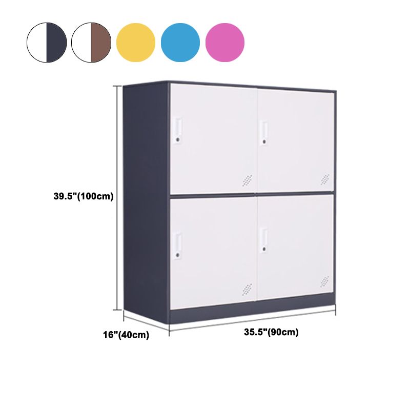 Contemporary Wardrobe Metal Wardrobe Closet for Home,35.43" D x 15.75" W x 39.37" H