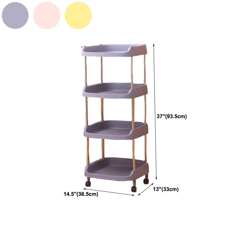 Modern Plastic Bookcase White Geometric Bookshelf for Any Room