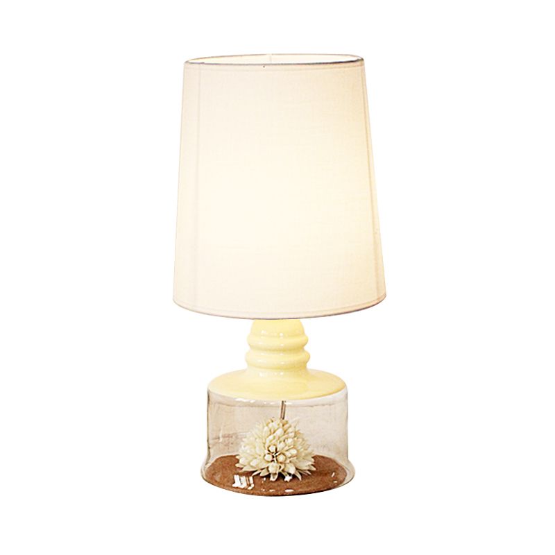 Luce pastorale del tavolo da ristorante in barilotto in tessuto pastorale a 1 tea