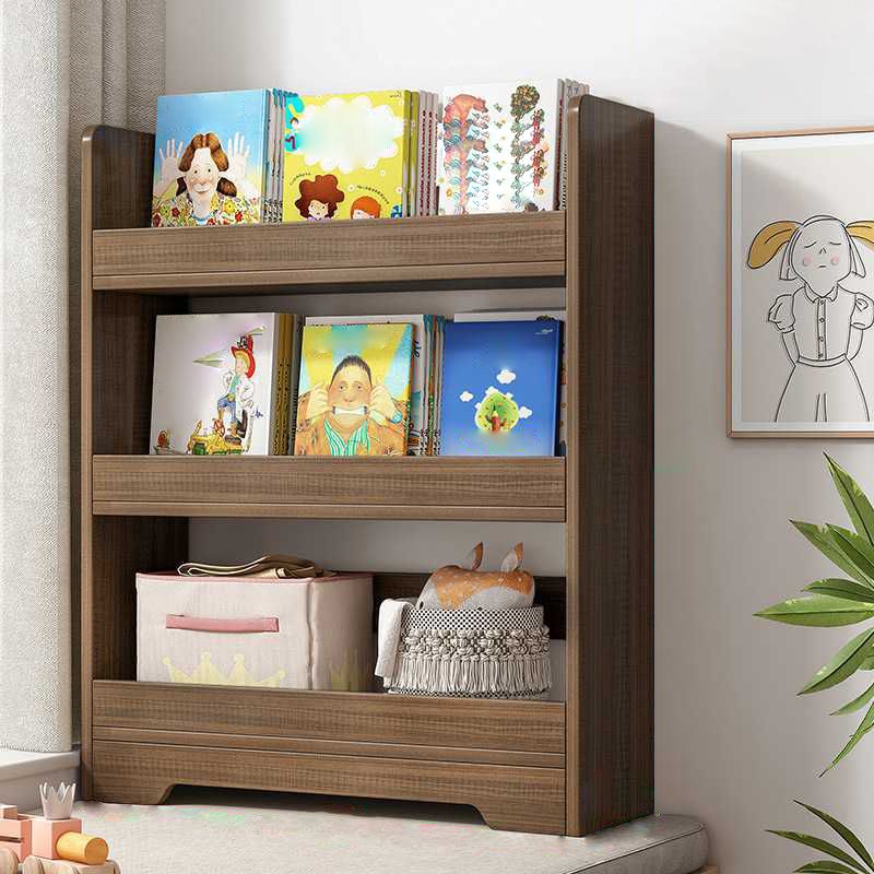 Engineer Wood Bookcase Modern Style Minimalist Home Bookshelf