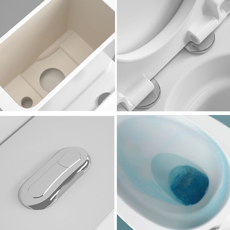 Modern Siphon Jet Toilet Bowl White Bidet Toilet with Seat for Bathroom